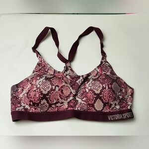 Victoria Sport Pink and Purple Snake Print Sports Bra